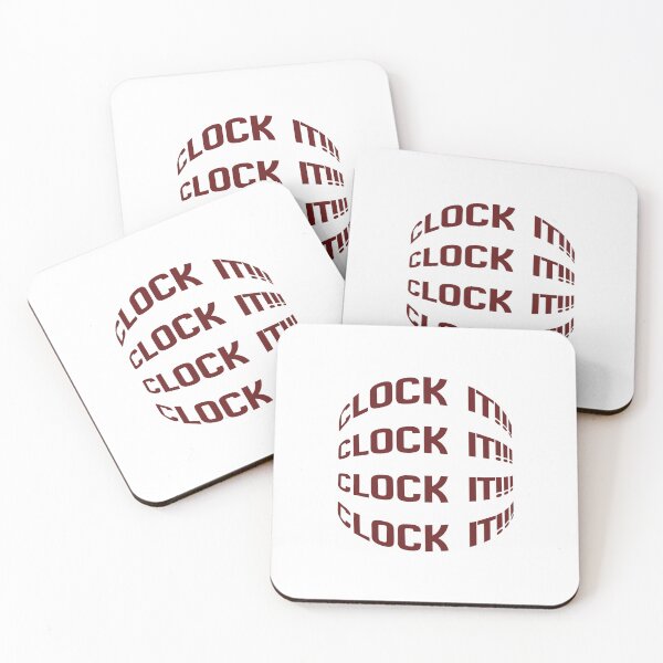 Item preview, Clock It Trending Gen Z Slang Bold Typography Design designed and sold by Trendilicious .