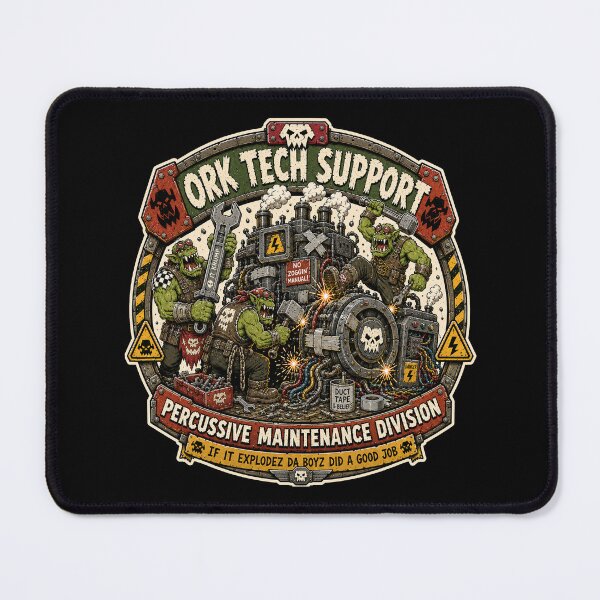 Item preview, ORK TECH SUPPORT Percussive Maintenance designed and sold by Forged in the Warp.