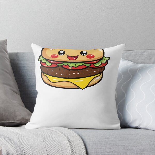 Item preview, Kawaii Happy Cheeseburger Cute Fast Food Burger designed and sold by Teetee94.