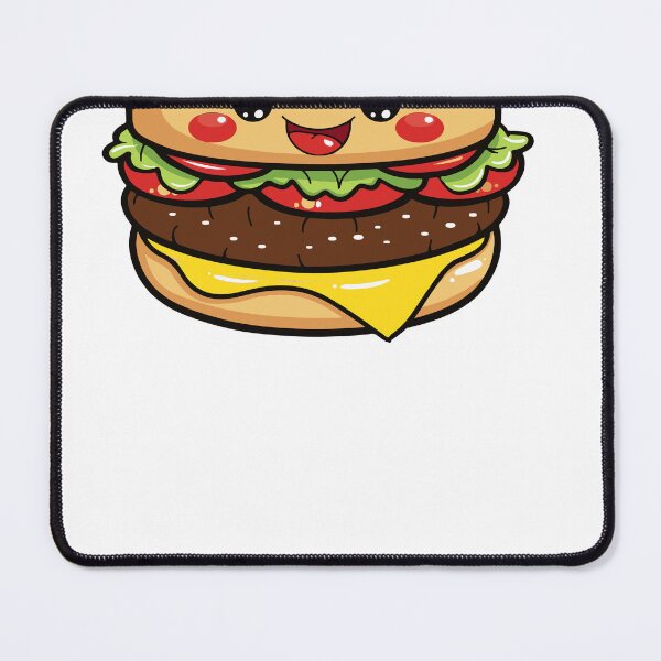 Item preview, Kawaii Happy Cheeseburger Cute Fast Food Burger designed and sold by Teetee94.