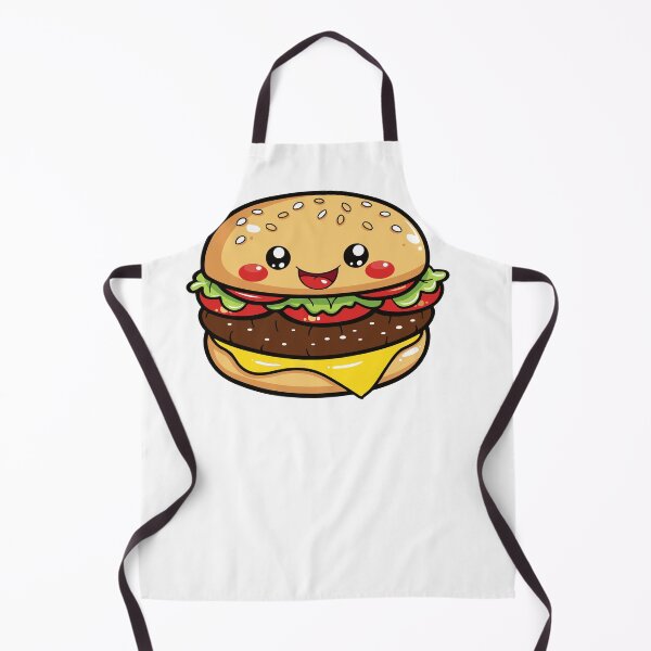 Item preview, Kawaii Happy Cheeseburger Cute Fast Food Burger designed and sold by Teetee94.