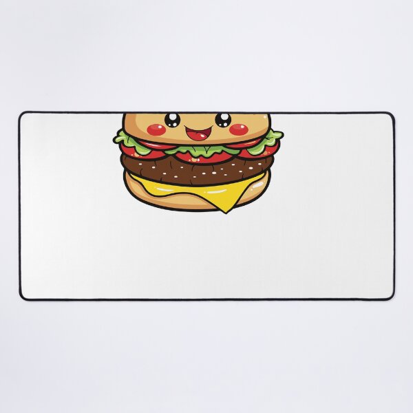 Item preview, Kawaii Happy Cheeseburger Cute Fast Food Burger designed and sold by Teetee94.