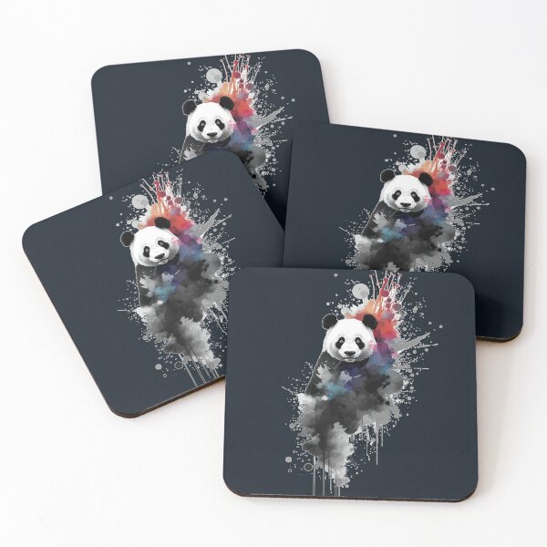 Item preview, Watercolor Panda Splash Shirt – Artistic Panda Paint Design designed and sold by Biedroneczka.