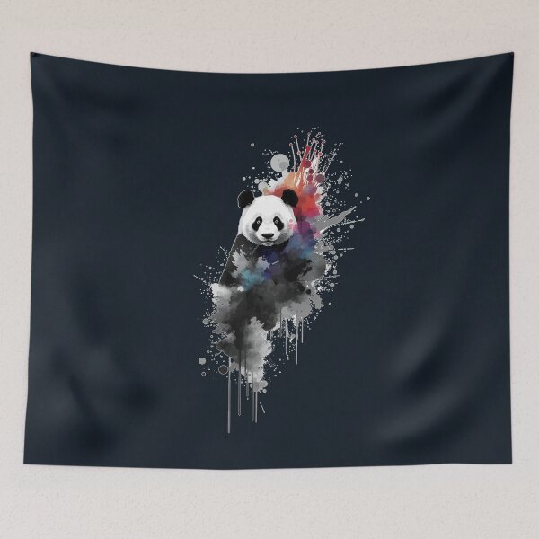 Item preview, Watercolor Panda Splash Shirt – Artistic Panda Paint Design designed and sold by Biedroneczka.