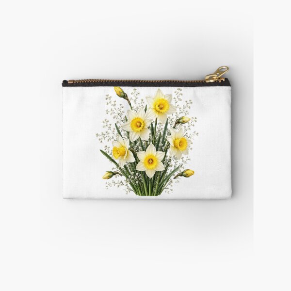 Item preview, Vintage Daffodil Bouquet Botanical Illustration Watercolor Yellow Spring Flowers designed and sold by Panom Suavichien.