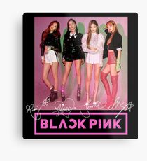 Lámina metálica Blackpink - Square Up: Group (con logotipo y autógrafos imprimidos) # 2