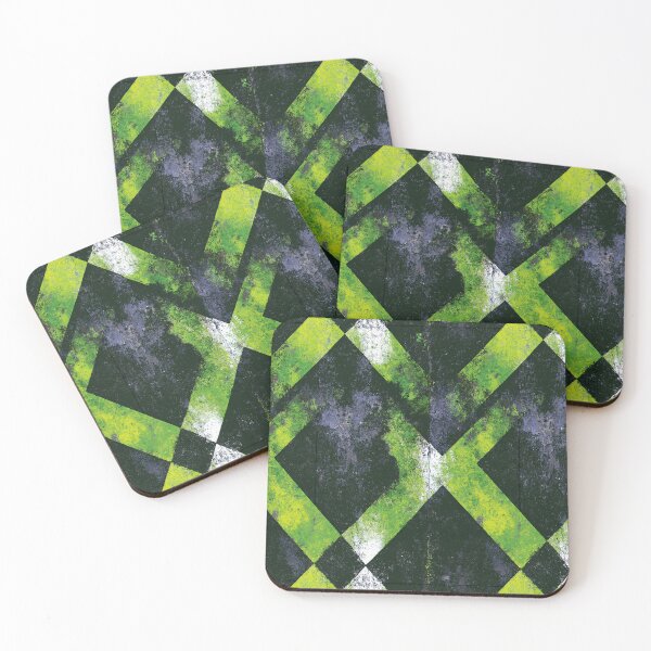 Item preview, Green and White Cross Grunge Painted Lines designed and sold by Piotrek0001.