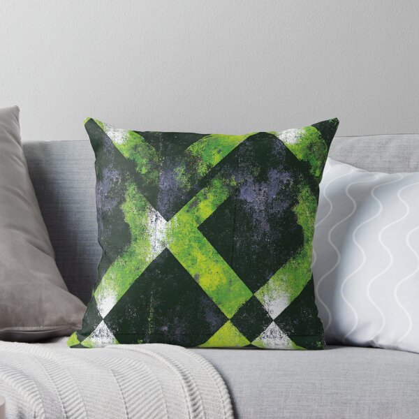 Item preview, Green and White Cross Grunge Painted Lines designed and sold by Piotrek0001.