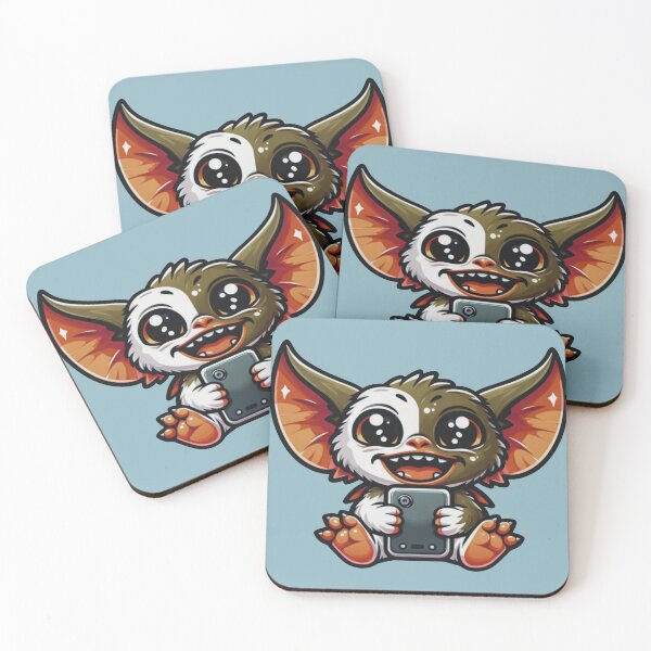 Item preview, Cute Gizmo Mogwai Gremlin With Tablet designed and sold by NerdiPop.
