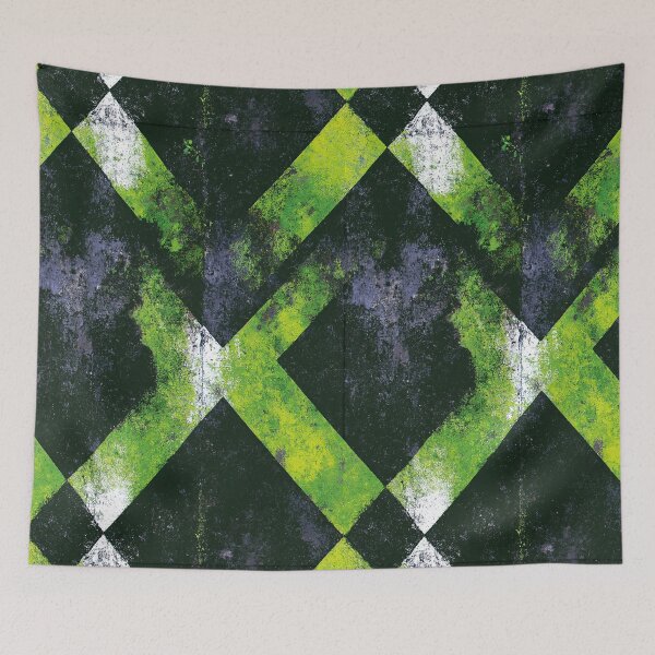 Item preview, Green and White Cross Grunge Painted Lines designed and sold by Piotrek0001.
