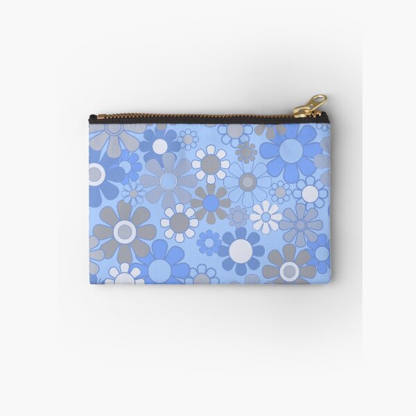 Item preview, 70s Floral Pattern in Blue and Gray designed and sold by kierkegaard.