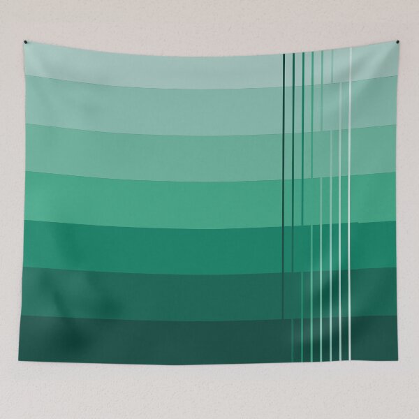 Item preview, Simple design with shades from light to dark emerald designed and sold by Cherevan.