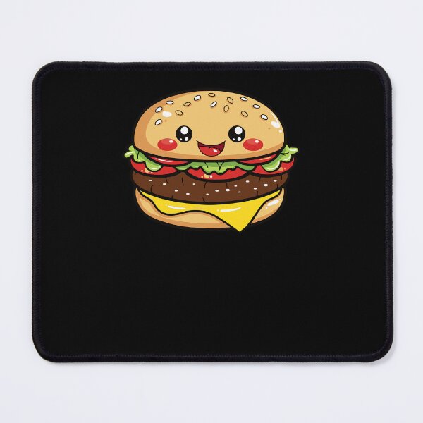 Item preview, Kawaii Happy Cheeseburger Cute Fast Food Burger designed and sold by Teetee94.