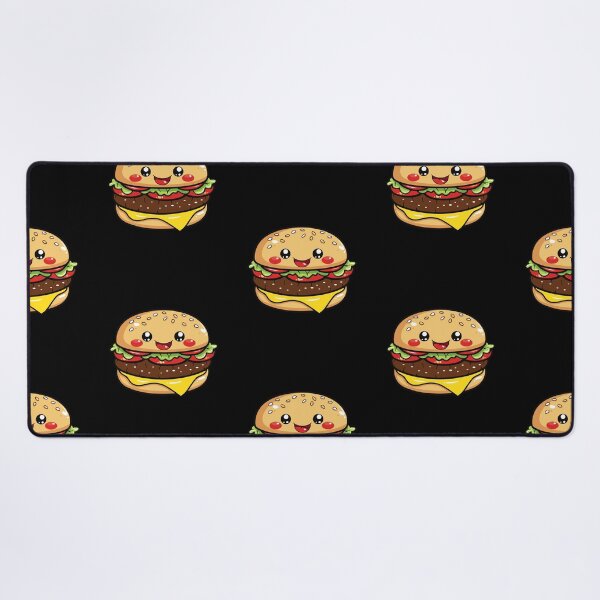 Item preview, Kawaii Happy Cheeseburger Cute Fast Food Burger designed and sold by Teetee94.