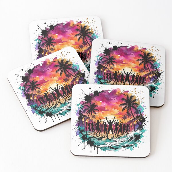 Item preview, Inferno Sunset Beach Festival: Summer Energy & Ink Splash designed and sold by OnikaD art.