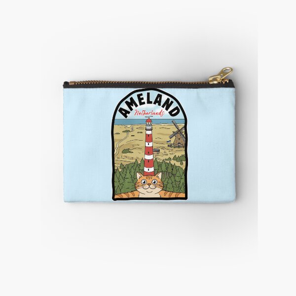Item preview, Ameland Netherlands Selfie Cat Cartoon Illustration designed and sold by Blupunk.