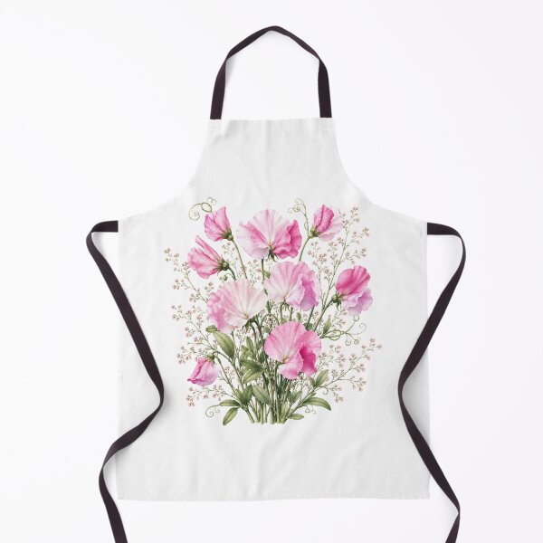 Item preview, Vintage Sweet Pea Bouquet Botanical Illustration Watercolor Pink Flowers designed and sold by Panom Suavichien.