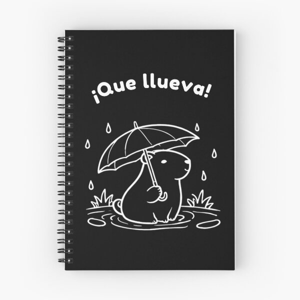 Item preview, Spanish Capibara Que llueva– Cute Minimalist Design designed and sold by PAPIRO SIGLO XXI.