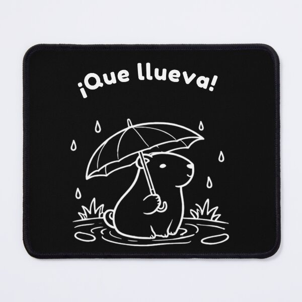 Item preview, Spanish Capibara Que llueva– Cute Minimalist Design designed and sold by PAPIRO SIGLO XXI.
