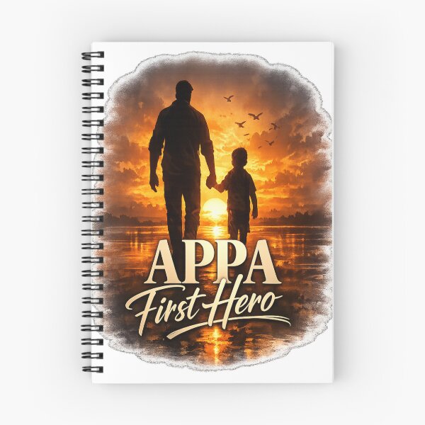 Item preview, APPA First Hero Sticker – Emotional Father Son Sunset Kannada Inspired Premium Design designed and sold by Kannada Ink Studio.
