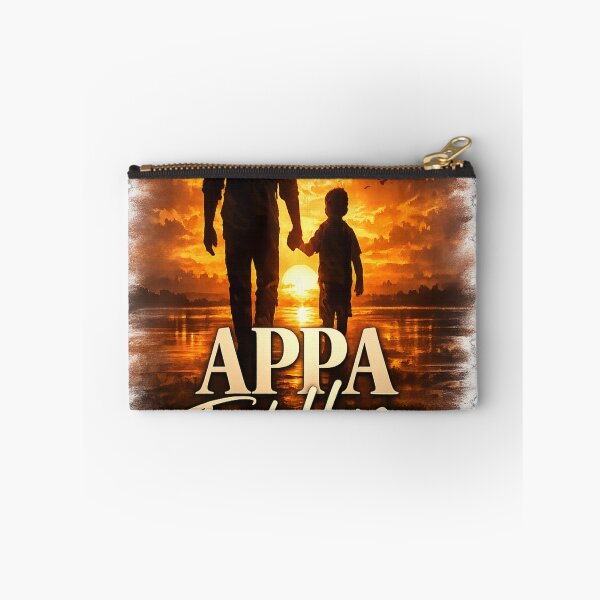 Item preview, APPA First Hero Sticker – Emotional Father Son Sunset Kannada Inspired Premium Design designed and sold by Kannada Ink Studio.
