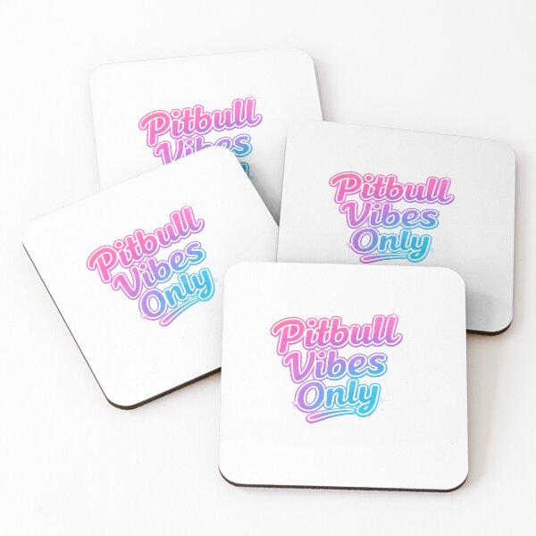 Item preview,  Pitbull Vibes Only Neon Pastel Script  designed and sold by My Pitbull Place.
