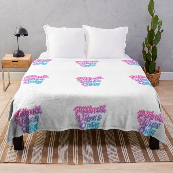 Item preview, Pitbull Vibes Only Neon Pastel Script designed and sold by My Pitbull Place.