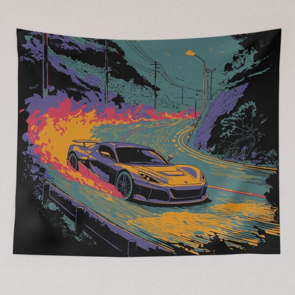 Item preview, Sunset Electric Hyperdrift designed and sold by Quoteez.