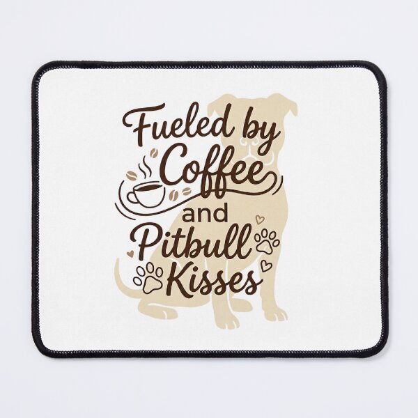 Item preview, Elegant Brews & Pitbull Kisses Delicate Script designed and sold by My Pitbull Place.