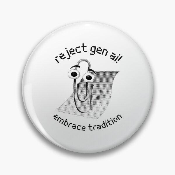 Item preview, Reject AI Embrace Clippy designed and sold by The Most Foolish Mortal.