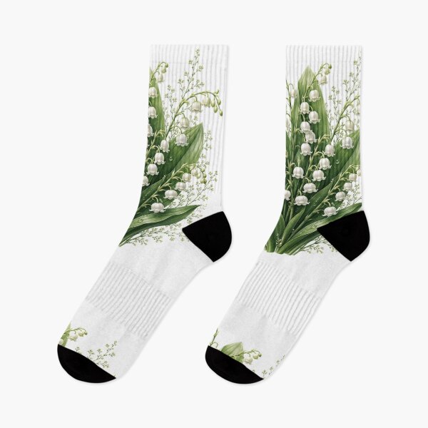 Item preview, Vintage Lily of the Valley Botanical Illustration Watercolor White Flowers designed and sold by Panom Suavichien.