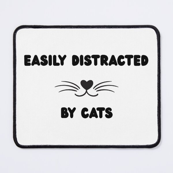 Artikelvorschau, Easily Distracted by Cats entworfen und verkauft von Cami & Co. Design.