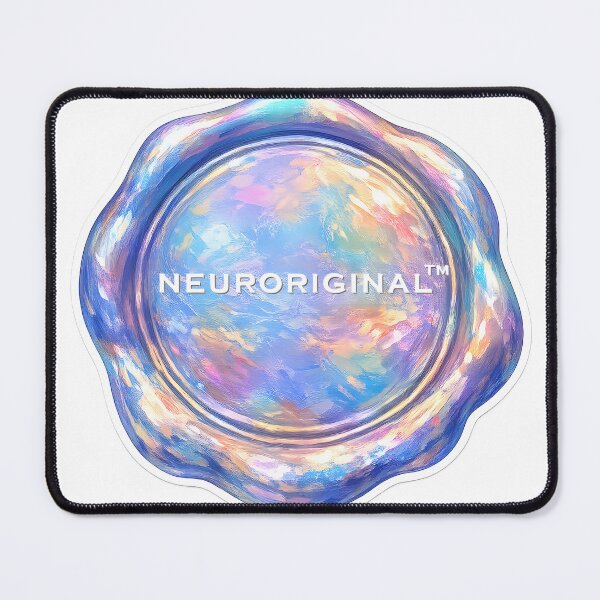 Item preview, NeurOriginal — Neurodivergent Identity Sticker — Iridescent Seal — Creative Brain Gift designed and sold by NeurOriginal.