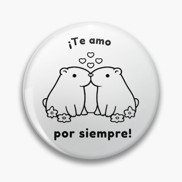 Item preview, Spanish Te amo Capibara – Cute Minimalist Design designed and sold by PAPIRO SIGLO XXI.