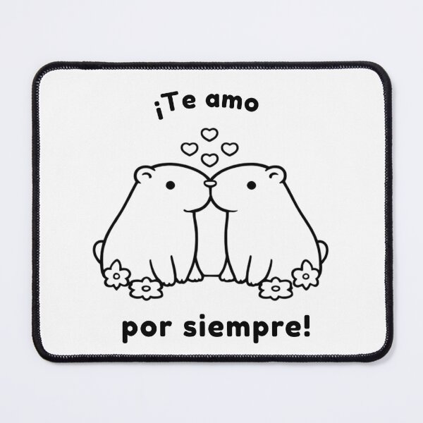 Item preview, Spanish Te amo Capibara – Cute Minimalist Design designed and sold by PAPIRO SIGLO XXI.
