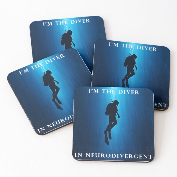 Item preview, I'm the Diver in Neurodivergent — ADHD Sticker — Deep Thinker — Neurodivergent Gift designed and sold by NeurOriginal.