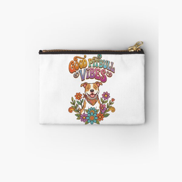 Item preview, Good Pitbull Vibes 70's floral  designed and sold by My Pitbull Place.