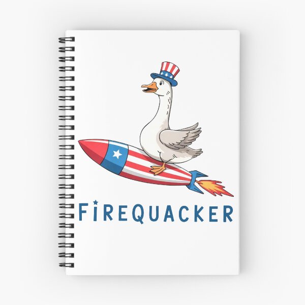 Item preview, Firequacker, Funny July 4th, Funny Goose, Independence Day USA designed and sold by kennedy-brook.