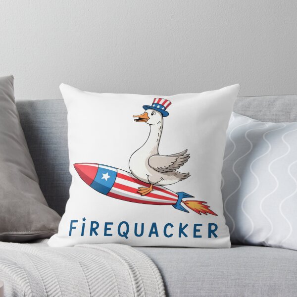 Item preview, Firequacker, Funny July 4th, Funny Goose, Independence Day USA designed and sold by kennedy-brook.