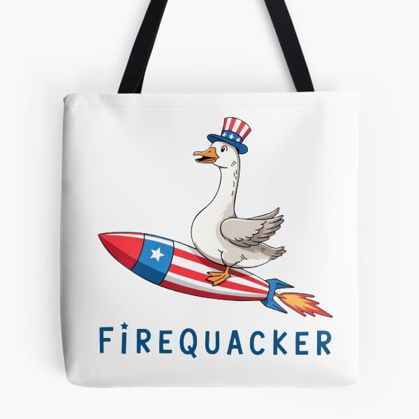 Item preview, Firequacker, Funny July 4th, Funny Goose, Independence Day USA designed and sold by kennedy-brook.