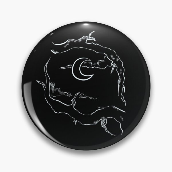 Item preview, Moon among tree trunks white version designed and sold by atlasclarie.