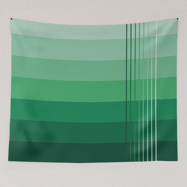 Item preview, Simple design with shades from light to dark eucalyptus color designed and sold by Cherevan.