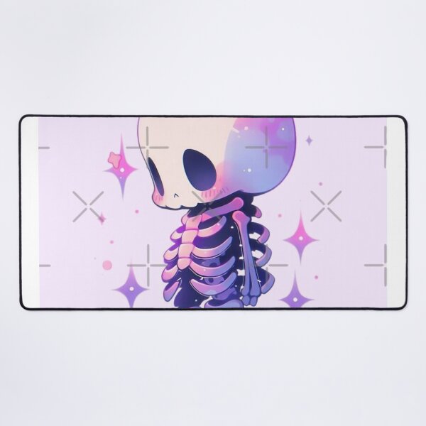 Item preview, Cute Pastel Chibi Skeleton Sticker | Kawaii Goth Spooky Aesthetic designed and sold by SkeletonMood.
