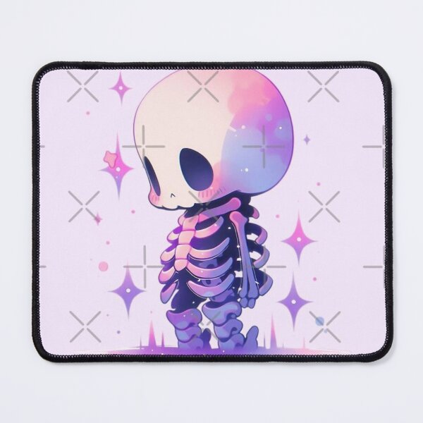 Item preview, Cute Pastel Chibi Skeleton Sticker | Kawaii Goth Spooky Aesthetic designed and sold by SkeletonMood.