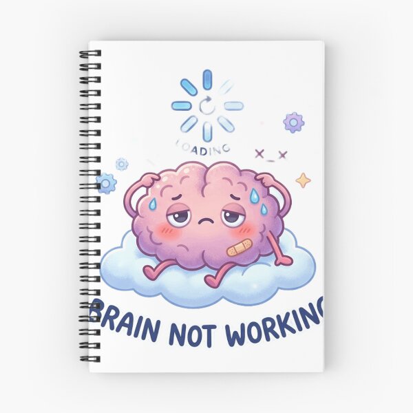 Item preview, Brain Not Working Sticker | Funny Mood designed and sold by CutePlix.