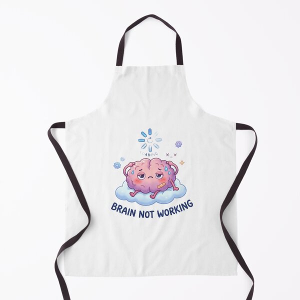 Item preview, Brain Not Working Sticker | Funny Mood designed and sold by CutePlix.