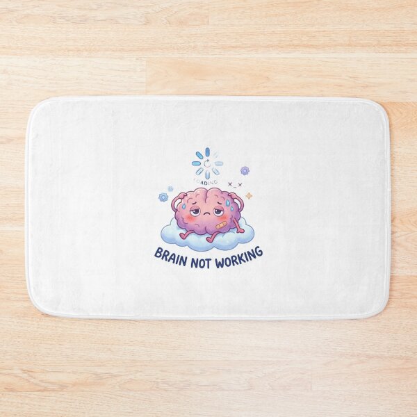 Item preview, Brain Not Working Sticker | Funny Mood designed and sold by CutePlix.