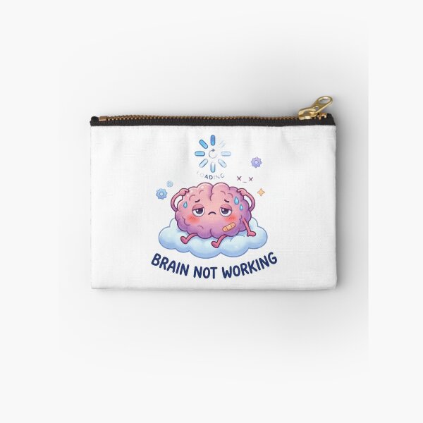 Item preview, Brain Not Working Sticker | Funny Mood designed and sold by CutePlix.