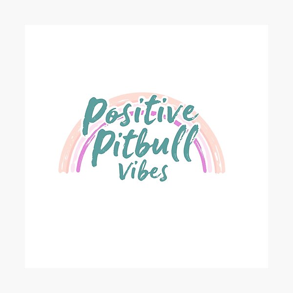 Item preview, Positive Pitbull Vibes Script designed and sold by My Pitbull Place.