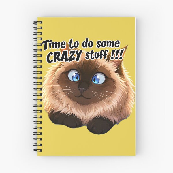 Item preview, Time To Do Some Crazy Stuff – Cute Funny Cat Meme designed and sold by MagicMood Creations.